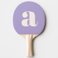 Einfaches Lila Lavendel Fett Retro Monogramm