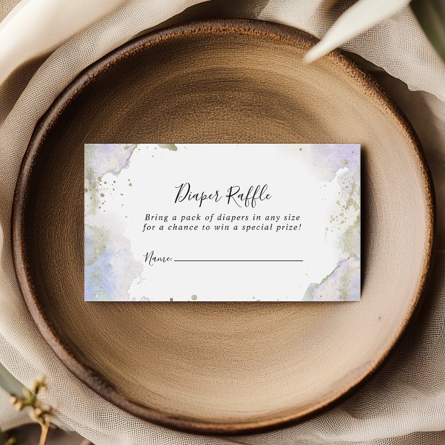 Einfaches Lila Minimalistisches Windelrad Begleitkarte (Von Creator hochgeladen)