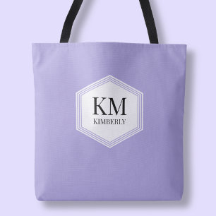 Einfaches lila Monogramm modernes personalisiertes