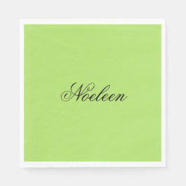 Einfaches Limoner individuelle Name Serviette