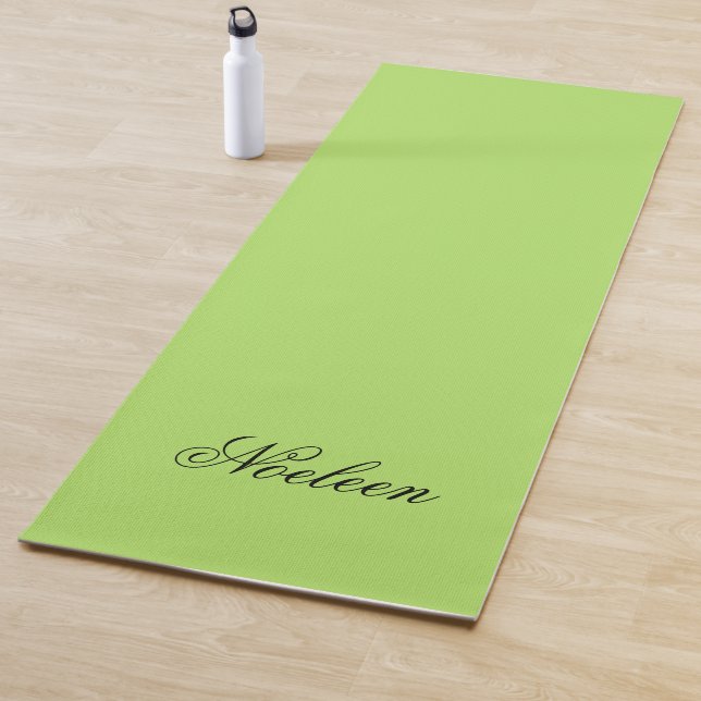 Einfaches Limoner individuelle Name Yogamatte (Beispiel)