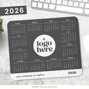 Einfaches Logo 2026 Geschäfts-Jahreskalender Mousepad