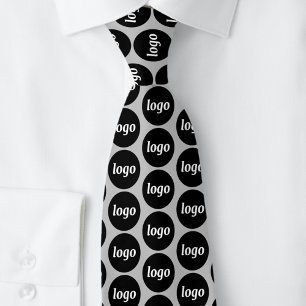 Einfaches Logo Business Silbergrau Krawatte