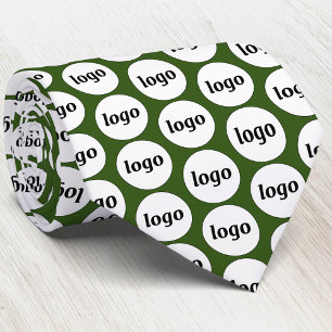 Einfaches Logo Business Waldgrün Krawatte
