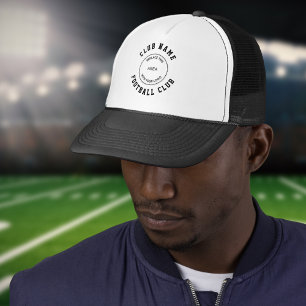 einfaches Logo für den Namen eines Fußballclubs Truckerkappe