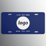 Einfaches Logo für die Textverarbeitung Navy Blue US Nummernschild<br><div class="desc">Fügen Sie diesem Design Ihr eigenes Logo und eine Textauswahl hinzu,  und ändern Sie die Hintergrundfarbe im Design-Tool. Entfernen Sie den oberen oder unteren Text,  wenn Sie es vorziehen. Minimalistisch und beruflich.</div>