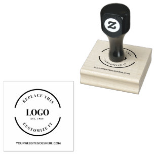 Einfaches Logo für Großunternehmen und benutzerspe Gummistempel