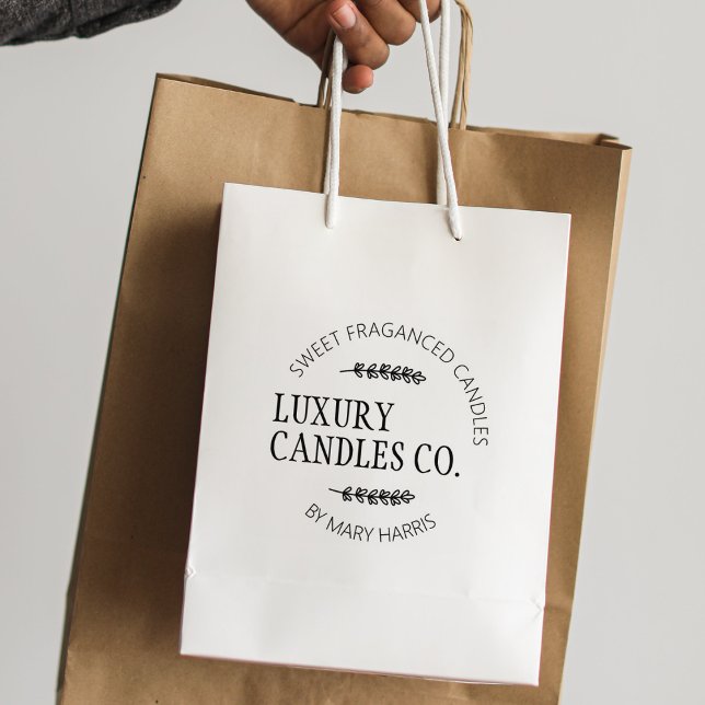 Einfaches Logo für kleine Unternehmen, kundenspezi Gummistempel (Von Creator hochgeladen)