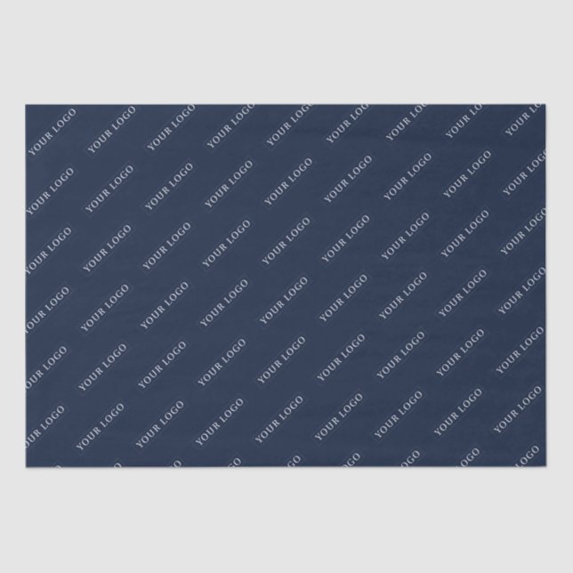 Einfaches Logo für Navy Custom Business-Markenzeic Seidenpapier (Vorderseite)