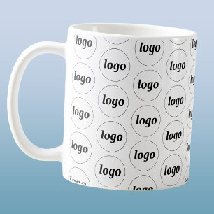 Einfaches Logo-Geschäfts-Branding-Muster Kaffeetasse