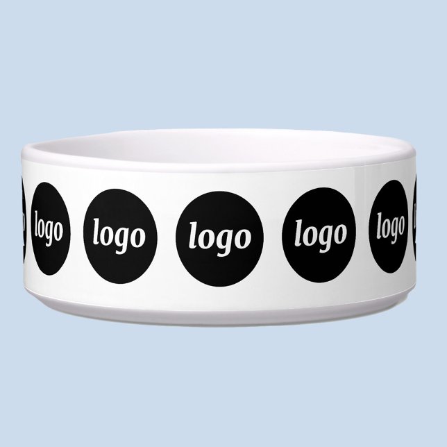 Einfaches Logo Geschäftsförderndes Haustier Napf (Simple logo business branding promotional dog water bowl)