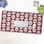 Einfaches Logo-Geschäftsmodell Burgundy Red Schreibtischunterlage<br><div class="desc">Einfaches Logo-Design zur Förderung der Markentreue und zur Förderung Ihres kleinen Unternehmens. Ersetzen Sie das Logo durch Ihr eigenes und ändern Sie die Hintergrundfarbe im Design-Tool,  um es anzupassen.</div>