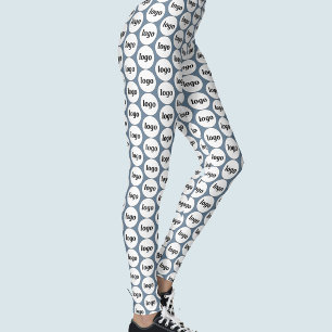 Einfaches Logo-Geschäftsmodell Dusty Blue Leggings