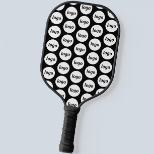 Einfaches Logo-Geschäftsmodell schwarz Pickleball Schläger