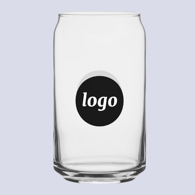 Einfaches Logo Markenwerbung Geschäft Dosenglas (Simple logo business branding promotional stemless can glass tumbler)