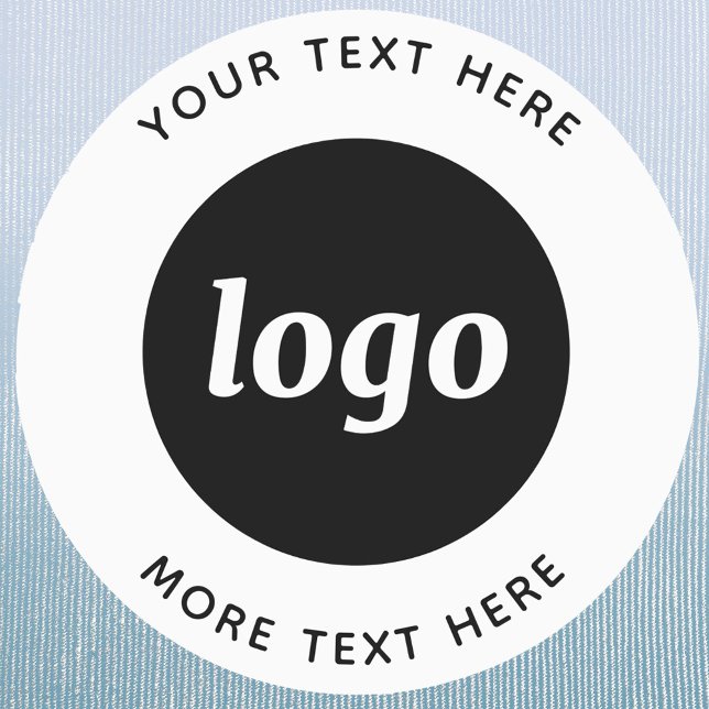 Einfaches Logo mit Text-Business-Kleidung Etiketten (Logo with text business promotional clothing label)