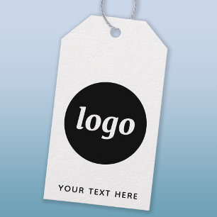 Einfaches Logo mit Text-Business-Tags Geschenkanhänger