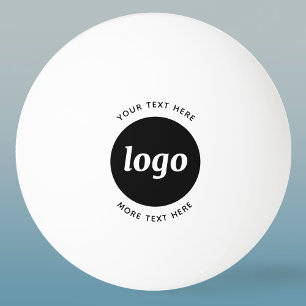 Einfaches Logo mit Text Geschäft Tischtennisball