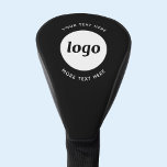 Einfaches Logo mit Textwerbung Golf Headcover<br><div class="desc">Fügen Sie Ihr eigenes Logo und Textauswahl zu diesem Design hinzu. Das Logo wird auf einen weißen Kreis geklickt. Entfernen Sie den oberen oder unteren Text,  wenn Sie es vorziehen. Minimalistisch und beruflich. Als Werbemittel für Ihre Kunden und Kunden.</div>