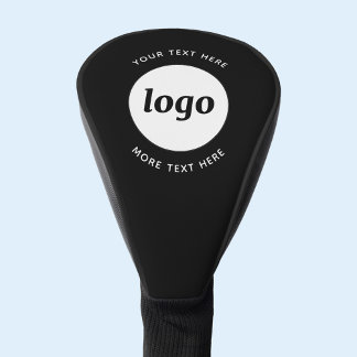 Einfaches Logo mit Textwerbung Golf Headcover