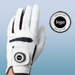 Einfaches Logo mit Textwerbung Golfhandschuh<br><div class="desc">Fügen Sie Ihr eigenes Logo und Textauswahl zu diesem Design hinzu. Entfernen Sie den oberen oder unteren Text,  wenn Sie es vorziehen. Minimalistisch und beruflich. Als Werbemittel für Ihre Kunden und Kunden.</div>