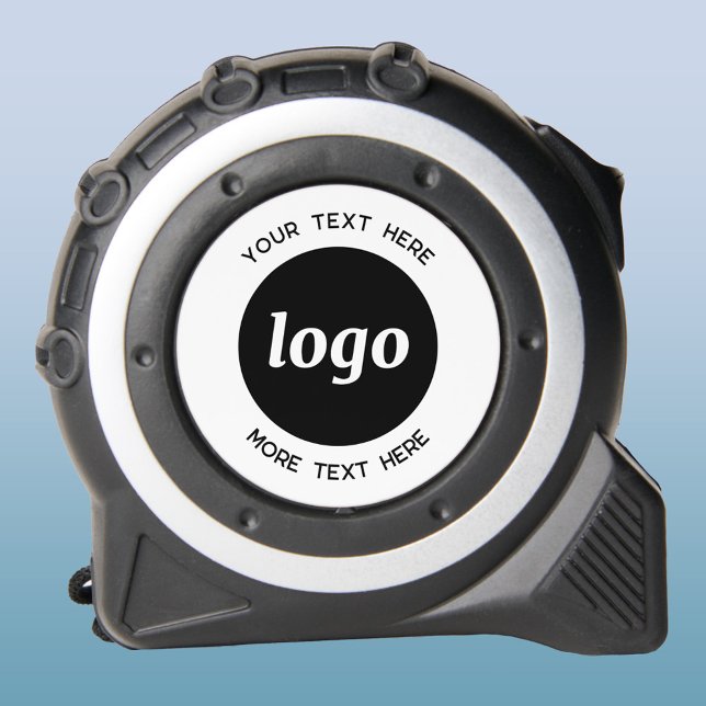 Einfaches Logo mit Textwerbung Maßband (Logo with custom text business promotional tape measure)