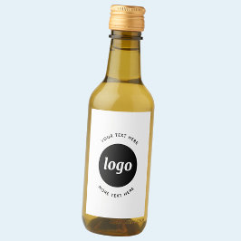Einfaches Logo mit Textwerbung Weinetikett