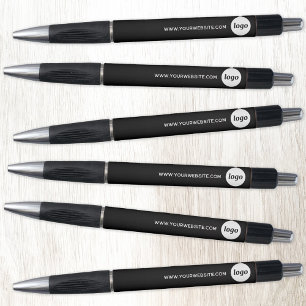 Einfaches Logo mit Website-Werbegeschäft Kugelschreiber