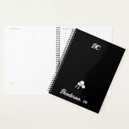 Einfaches Logo-Monogramm-Geschäft Planer