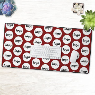 Einfaches Logo-Muster für das Branding von Unterne Schreibtischunterlage