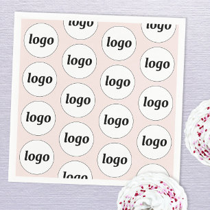 Einfaches Logo-Muster für die Werbeaktion Rosa Ros Serviette