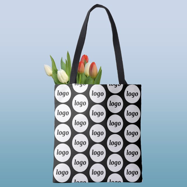 Einfaches Logo-Muster für Werbeaktionen (Logo pattern business promotional tote bag)
