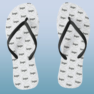 Einfaches Logo-Muster für Werbeaktionen Flip Flops