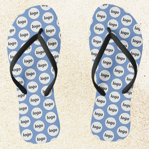 Einfaches Logo-Muster für Werbeaktionen Flip Flops