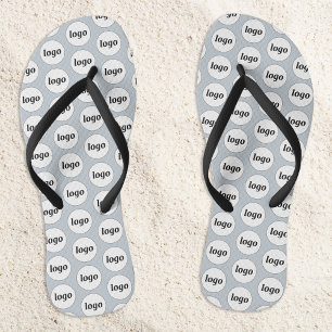 Einfaches Logo-Muster für Werbeaktionen Flip Flops
