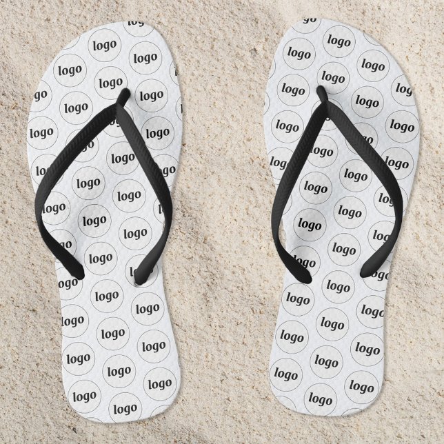 Einfaches Logo-Muster für Werbeaktionen Flip Flops (Simple logo pattern business promotional flip flops)