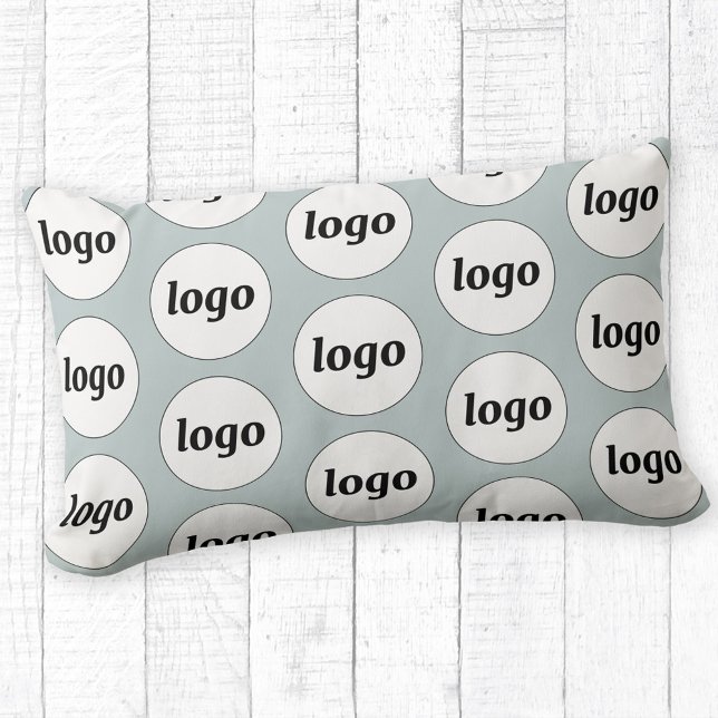 Einfaches Logo-Muster für Werbeaktionen Lendenkissen (Simple logo pattern business promotional branding pillow)