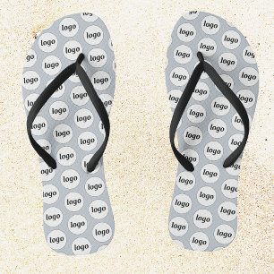 Einfaches Logo-Muster Geschäftlich Werbendes Flip Flops