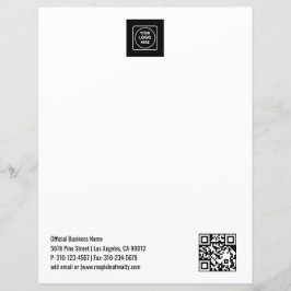 Einfaches Logo QR-Code Professionelles Anschreiben