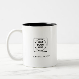 Einfaches Logo QR-Code Zweifarbiges Business-Tasse Zweifarbige Tasse