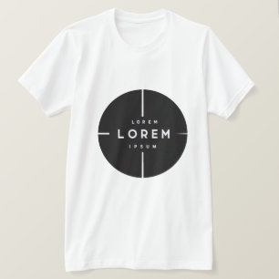 Einfaches Logo- und Text Business-T-Shirt – Minima T-Shirt