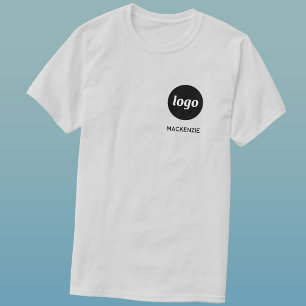 Einfaches Logo- und Text Business-T-Shirt T-Shirt