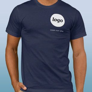 Einfaches Logo- und Text Business-T-Shirt T-Shirt