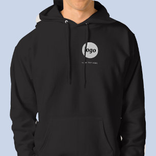 Einfaches Logo und Text Geschäftliches Werbe-Wappe Hoodie