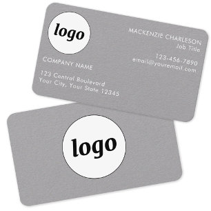 Einfaches Logo und Text Visitenkarte
