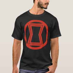 Einfaches Logo von Marvel Black Widow T-Shirt