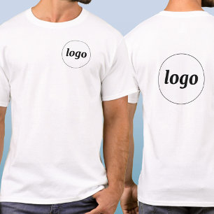 Einfaches Logo-Wappen und Rückseite Promotionsgesc T-Shirt
