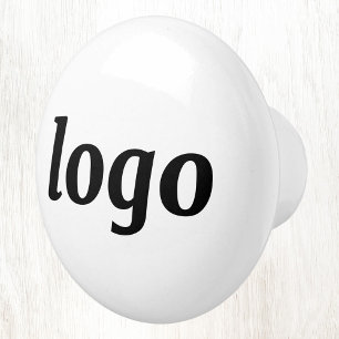 Einfaches Logo-WerbeBranding Keramikknauf