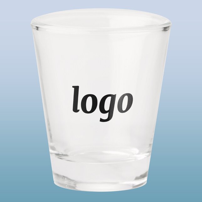 Einfaches Logo Werbeunternehmen Branding Schnapsglas (Simple logo business branding promotional shot glass)