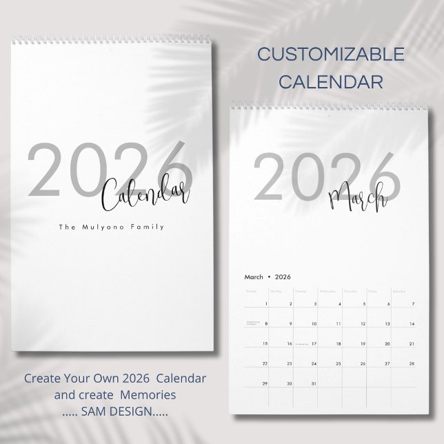 Einfaches Luxus-Design-Kalender Kalender (Von Creator hochgeladen)
